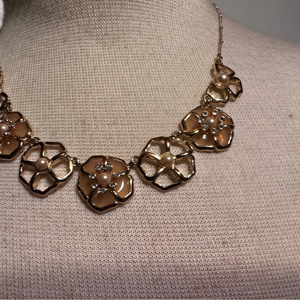 Jewerly Set Earrings Necklace Bracelet Kate Spade New York, Pink Floral - Picture 8 of 10